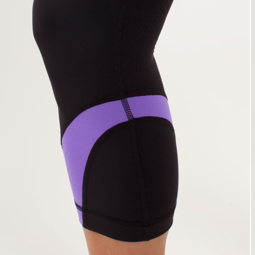 Lululemon Black and Purple Leggings 8 - Picture 2 of 5